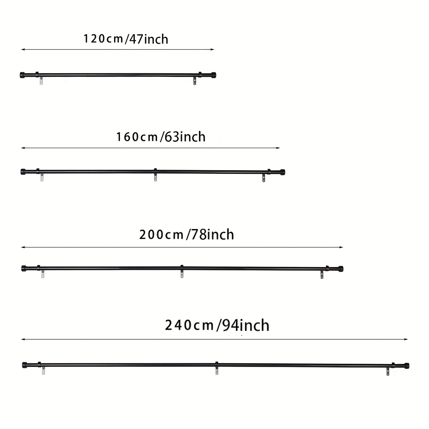 1pc Asta Tenda Finestra Asta Tenda Regolabile Hardware Asta - Temu