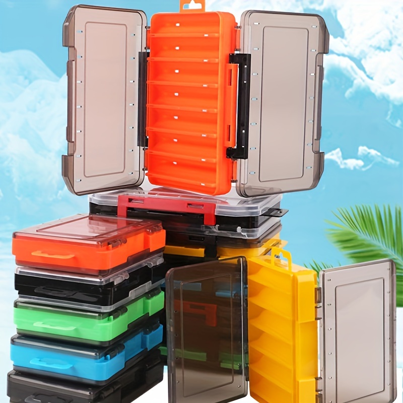 Double sided Fishing Tackle Box Waterproof Transparent - Temu Oman