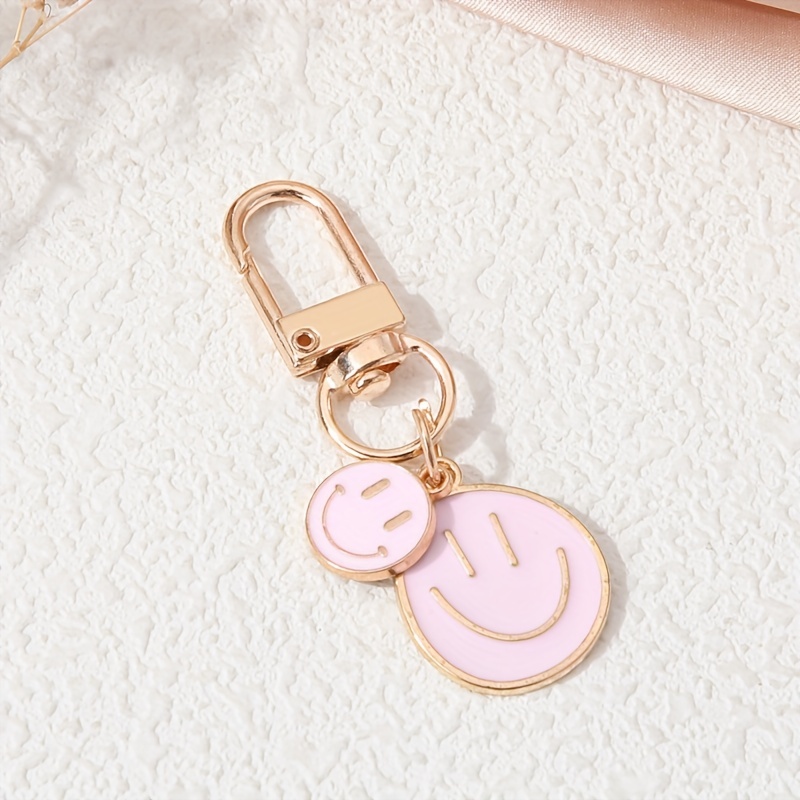 Louis Vuitton Pink Enamel Mini Speedy Keychain. Excellent