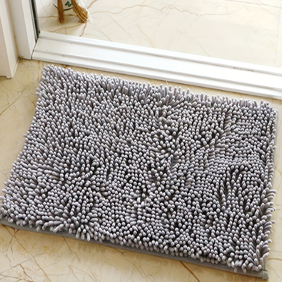 Bathroom Rugs Bath Mat Soft And Comfortable,Puffy And Durable Thick Bath Mat,Machine  Washable Bathroom Mats,Non-Slip Bathroom Rugs For Shower And Under Sink 