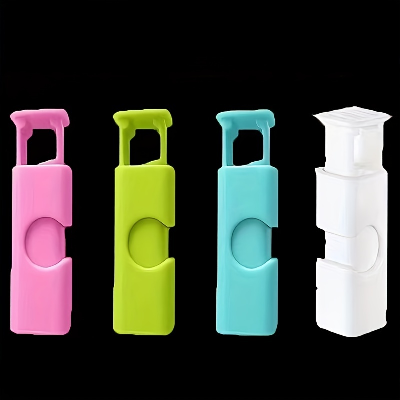 5pcs Random Color Food Bag Clips Portable Snack Sealer Clamp For Kitchen  Storage