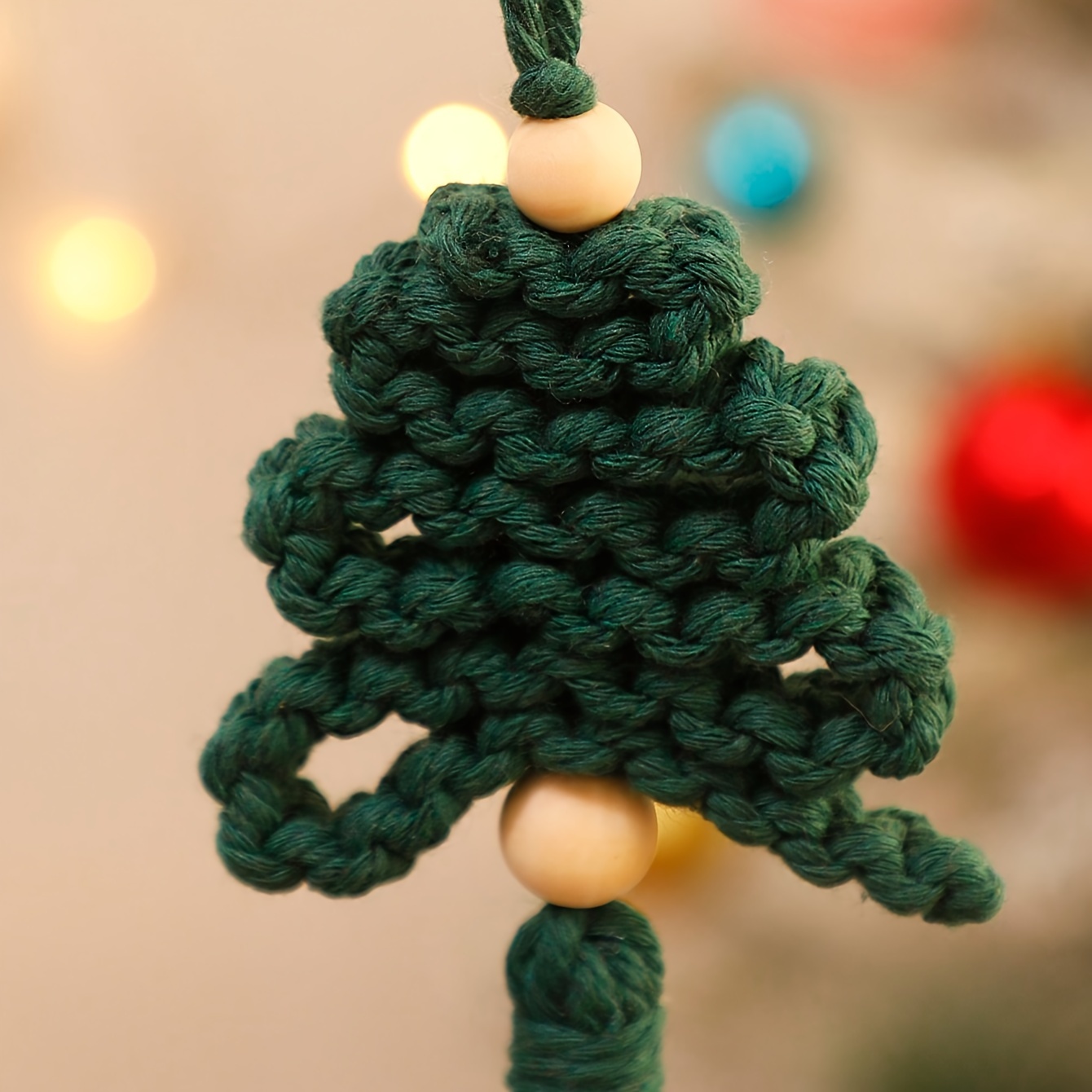 Handwoven Christmas Tree Tassel Hanging Ornaments Christmas - Temu