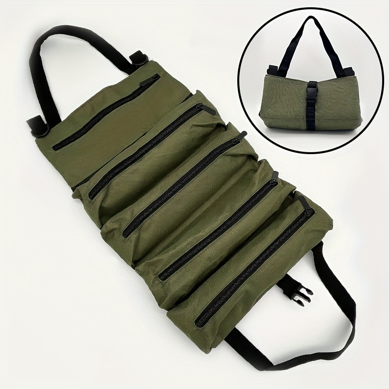 Tool Bag Tool Roll Multifunction Tool Roll Up Bag Wrench Organizer