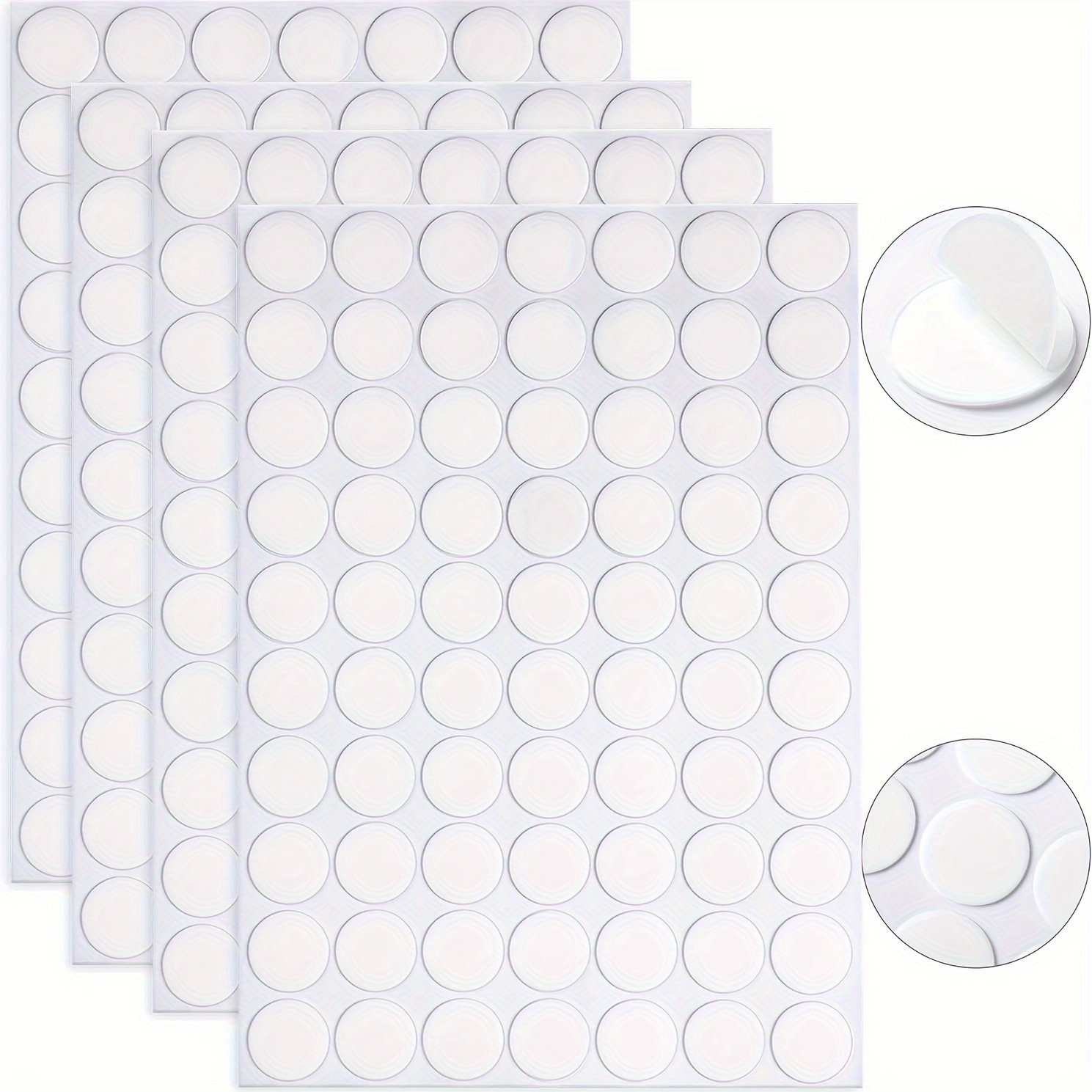 100pcs/Roll Transparent Dots Glue Removable Double Sided Tape Adhesive For  Paste Scrapbook Journal Photo Memo Pad Household Wedding Party Layout