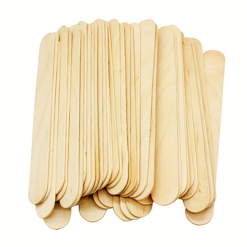 Large Wax Waxing Wood Body Hair Removal Sticks Applicator Spatula 100 pcs