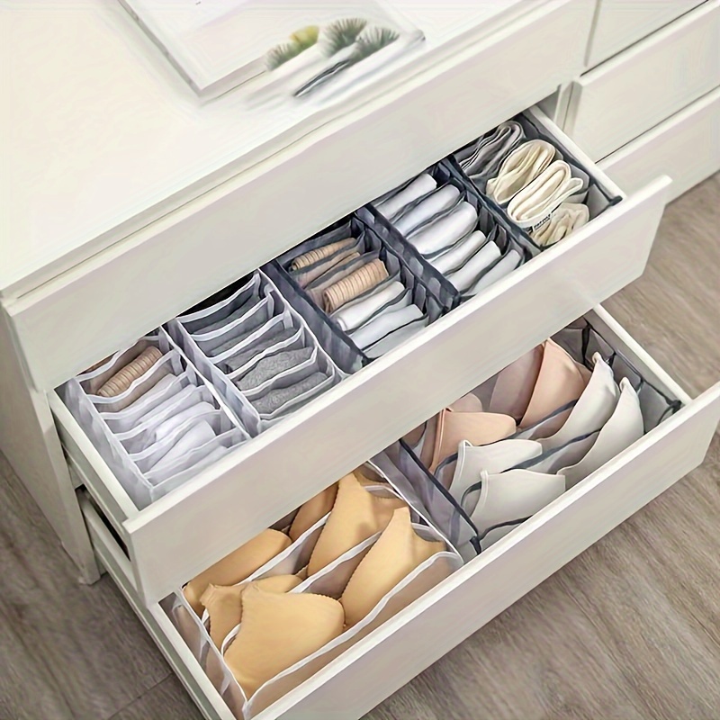 Bra Organizer Foldable Underwear Storage Box Drawer Closet - Temu