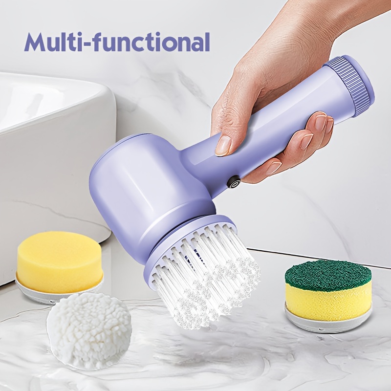 1pc Electric Scrub Brush For Cleaning Tile, Car, Kitchen, Bathroom