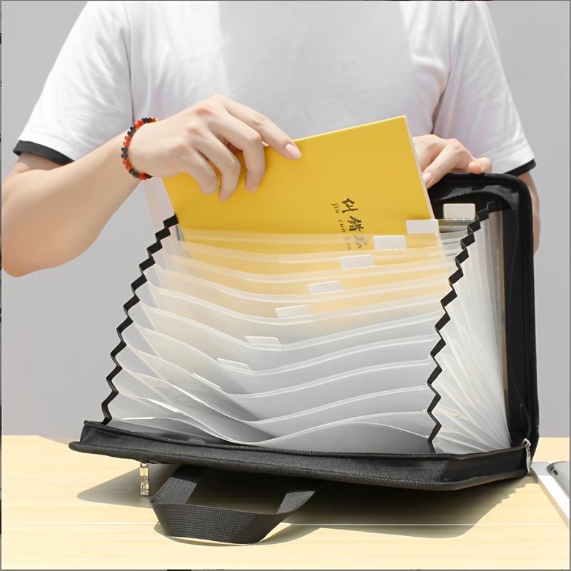 A4 Printer Paper Letter Expanding File Folder Document Organizer Bags  Pocket US