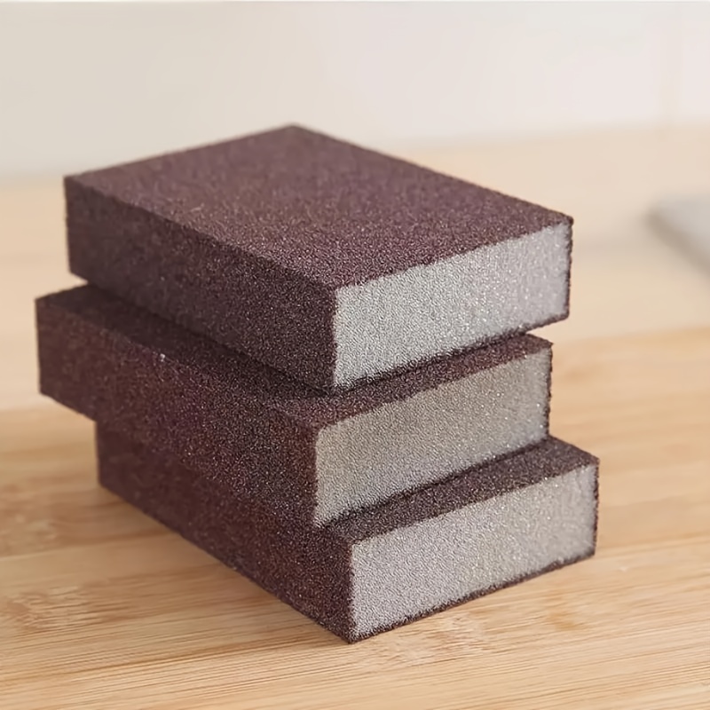 Image of Emery Sponge Scrubber: The Magical Nano Emery Sponge For Removing Rust And Stains, A Kitchen Cleaning Tool For Scrubbing Dishware And Pot Bottoms With Black
