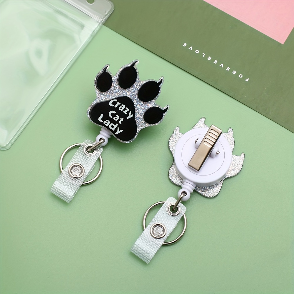 Cute Nervous Cat Badge Holder - 1pc Retractable Nurse Badge Reels - It's  Fine, I'm Fine, Everything's Fine!