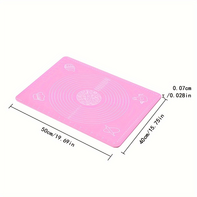 Large Silicone Pastry Mat, Non-stick Baking Mat, Counter Mat, Pastry Board  Rolling Dough Mats, For Bread, Candy, Cookie Making, Baking Tools, Kitchen  Gadgets, Kitchen Accessories - Temu Austria