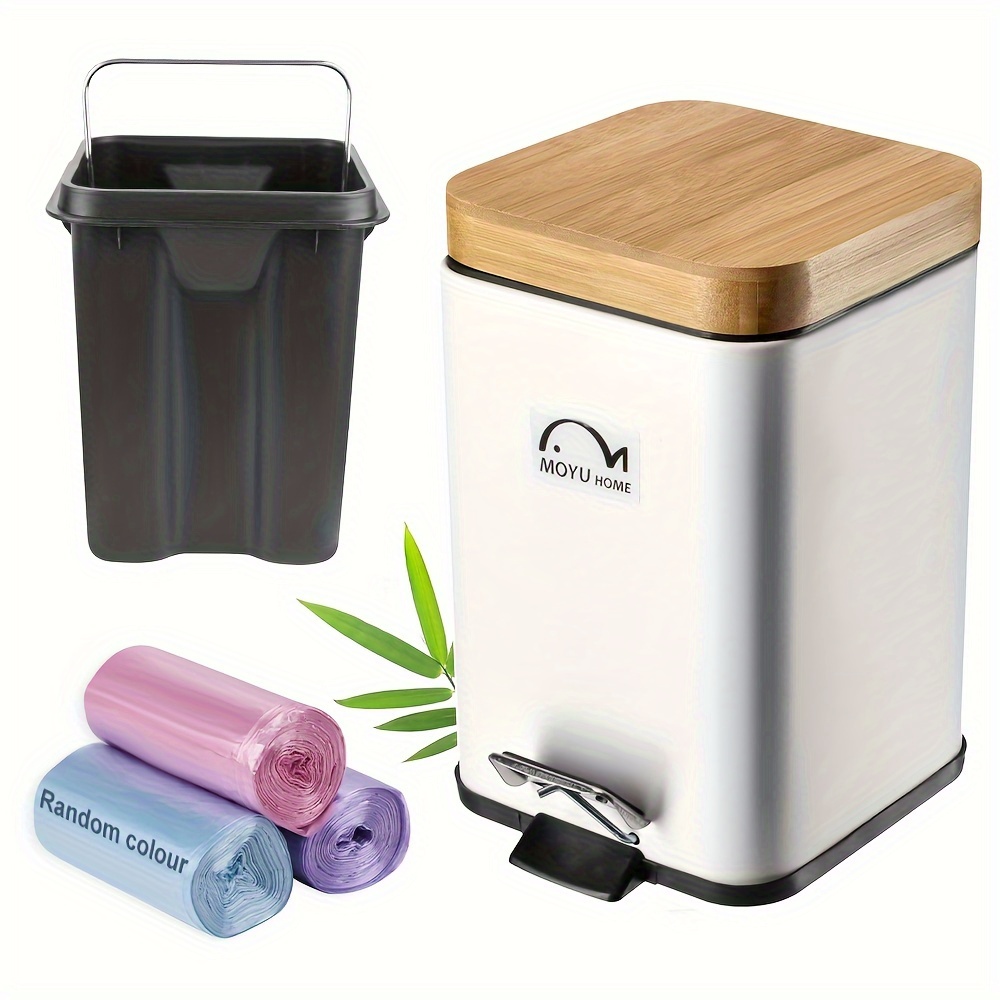 Mini Step Trash Can With Lid /0.8 Gal Garbage Can With - Temu