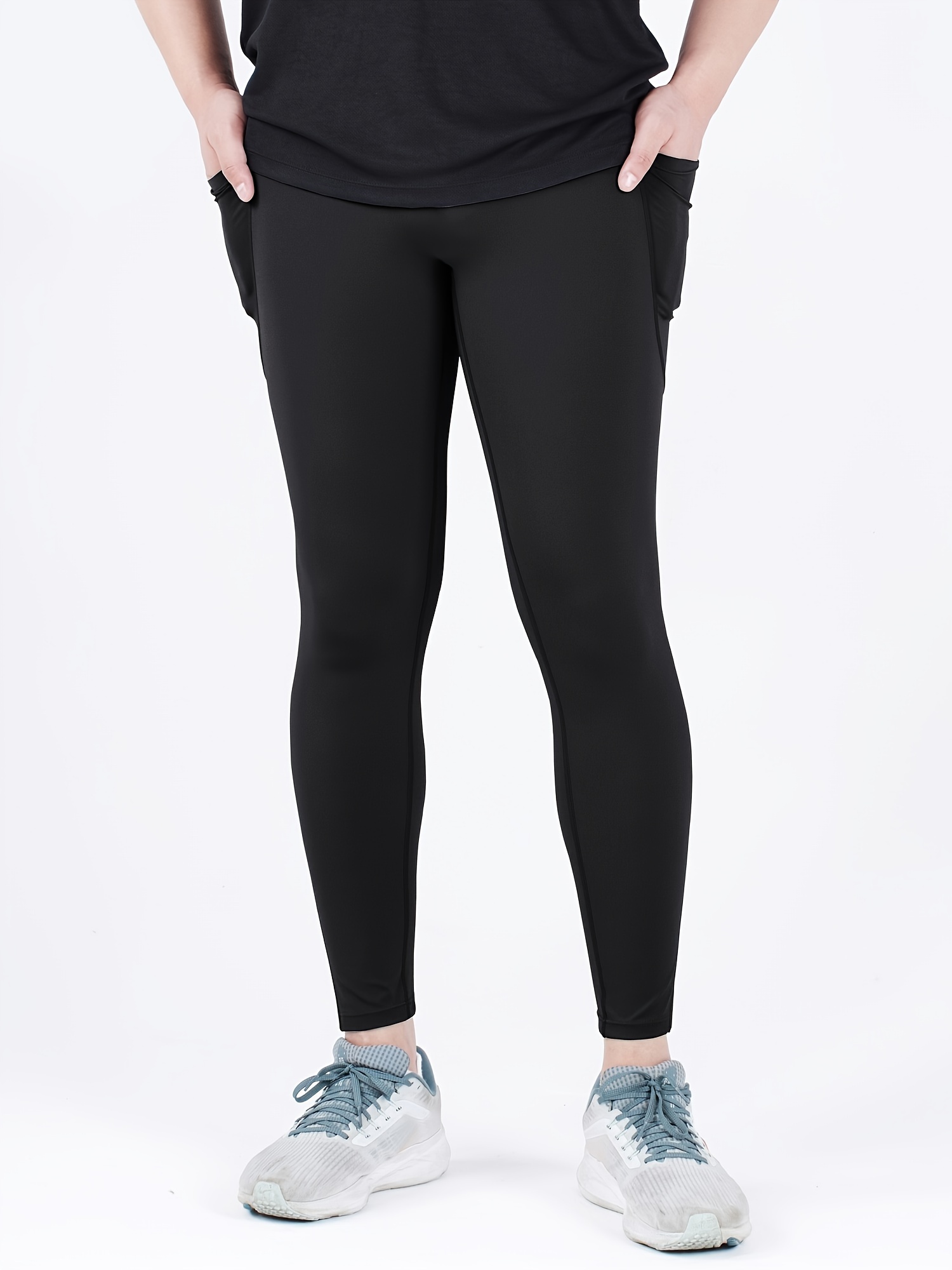 Men's Compression Sports Leggings High Waist Quick Dry Pants
