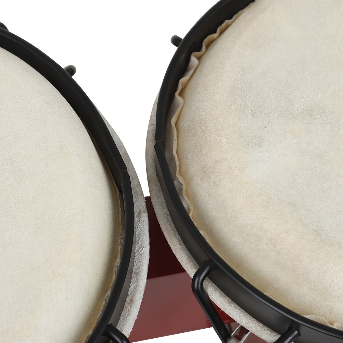 Soulmate Ensemble de tambours Bongo de 15,2 cm et 17,8 cm pour enfants,  débutants et adultes professionnels - Instrument de percussion transparent