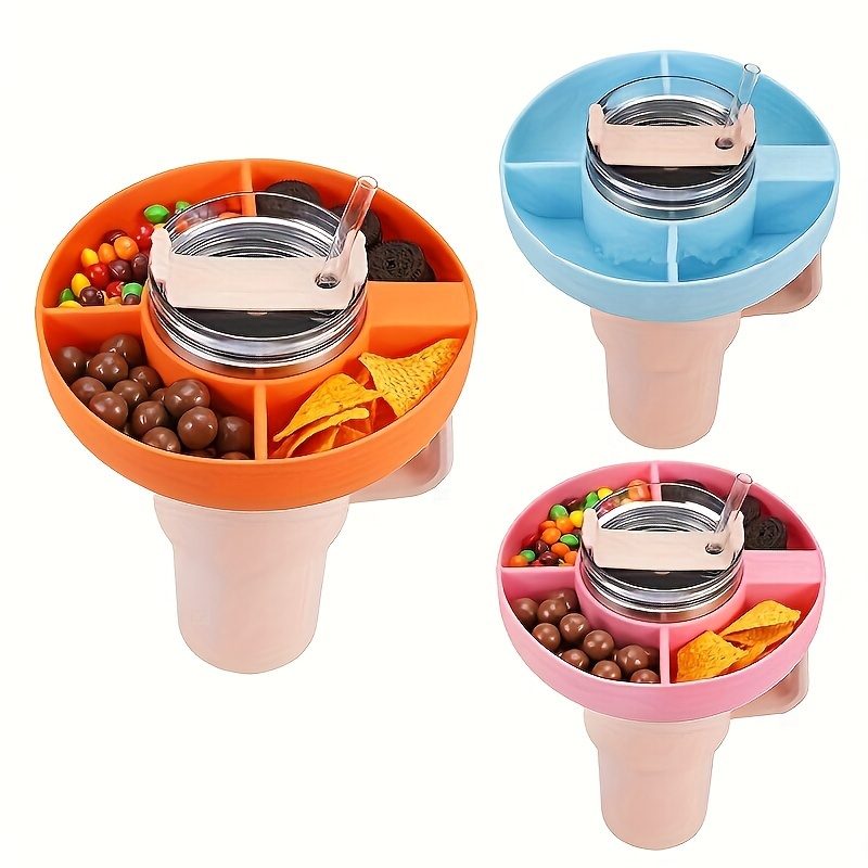 Silicone Snack Bowl For Stanley With Handle Reusable Snack - Temu