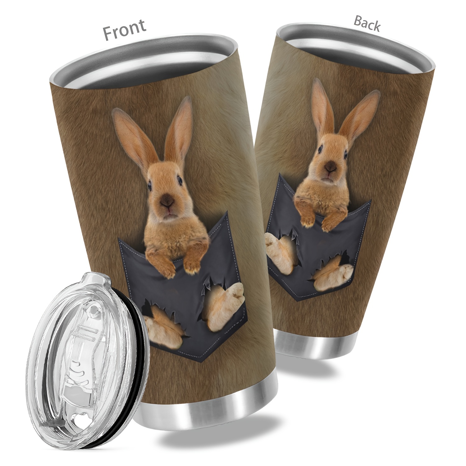 Bunny 20oz Insulated Tumbler Easter Gift Bunny Tumbler 