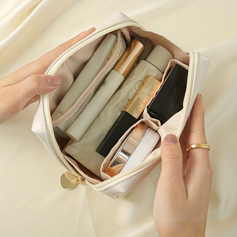 Large Capacity Cosmetic Case Bag For Women Portable Makeup - Temu