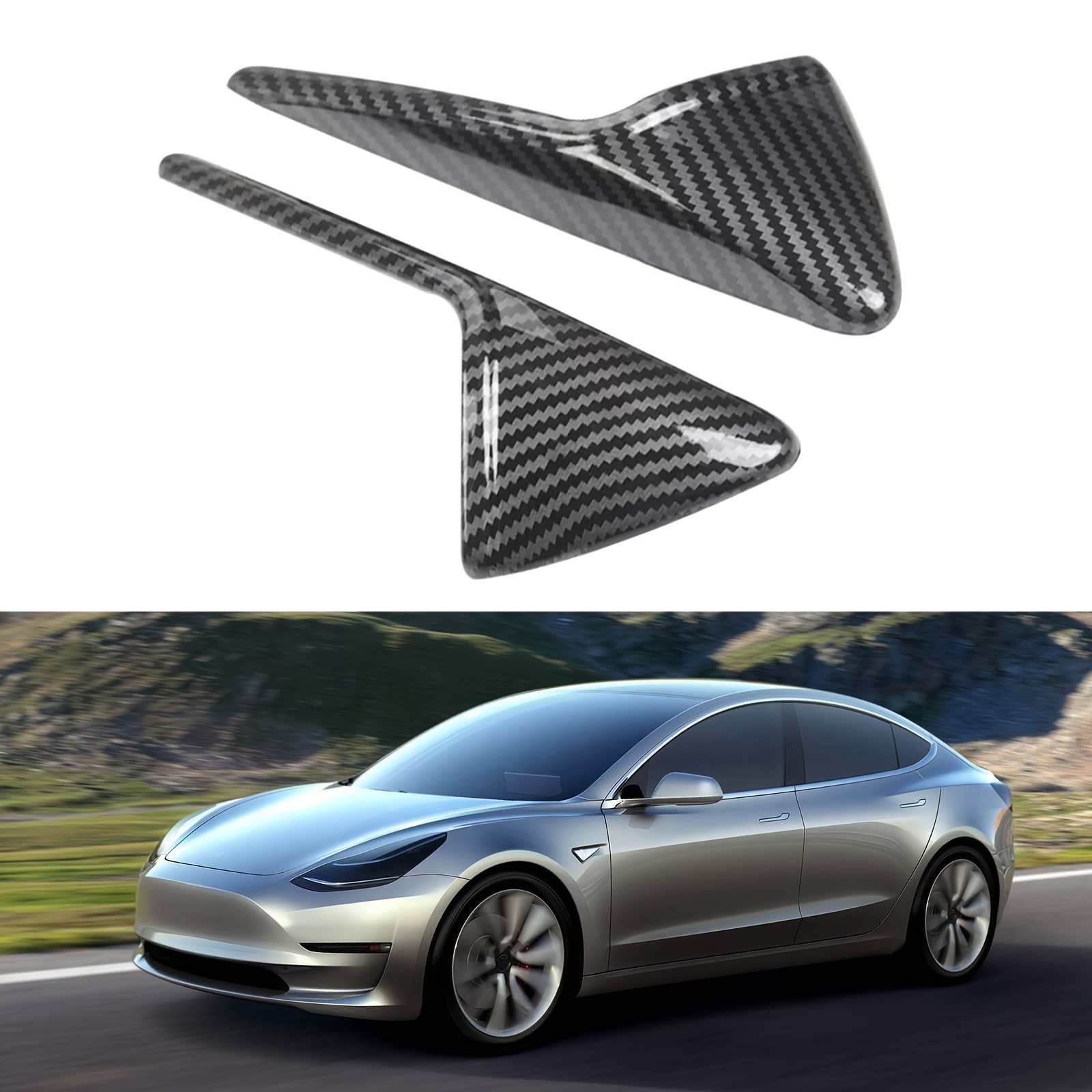 4 Stück Auto Einstiegsleisten Schutz für Tesla Model 3 Model S