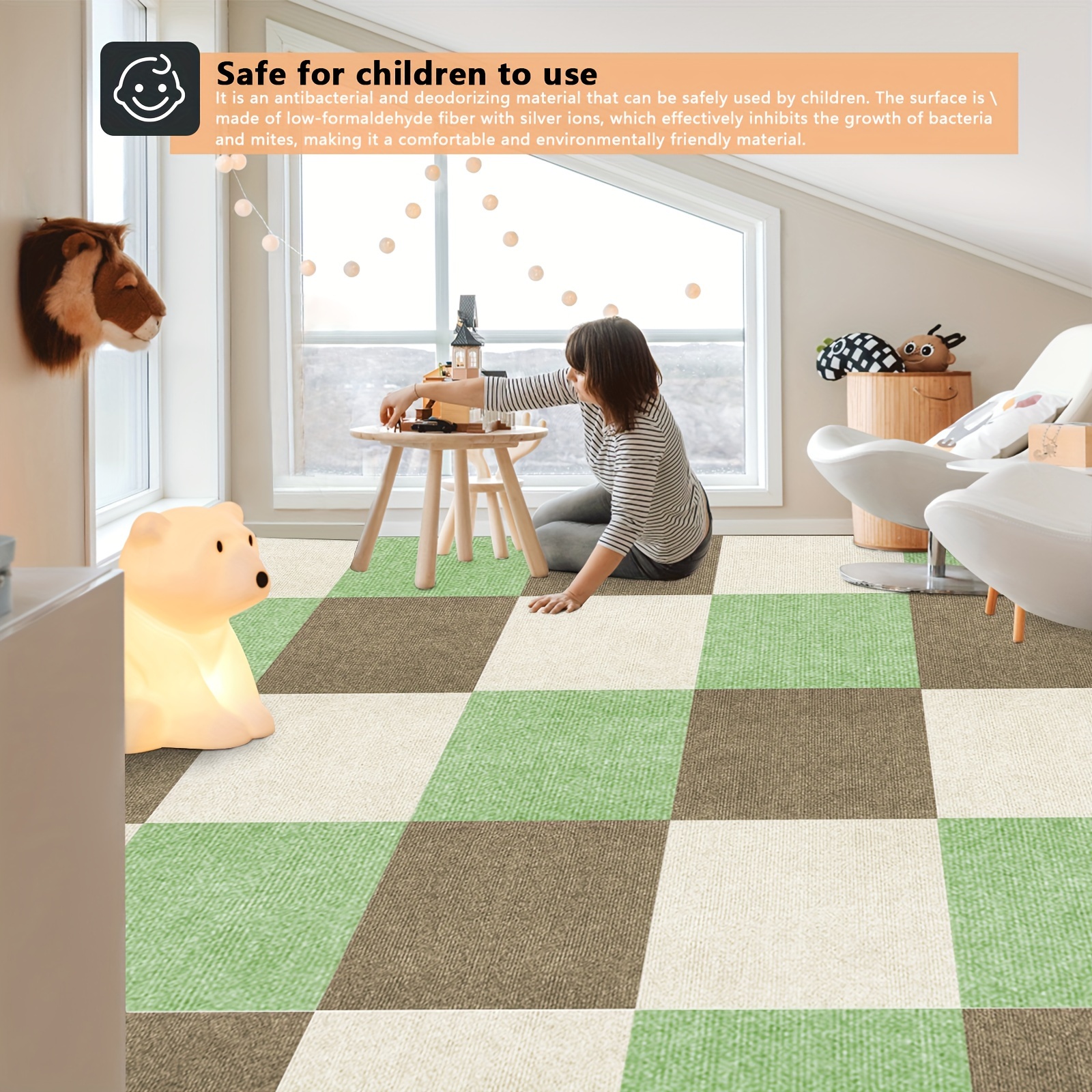 Anti slip Office Floor Tile Carpet Sticker Stain Resistant - Temu