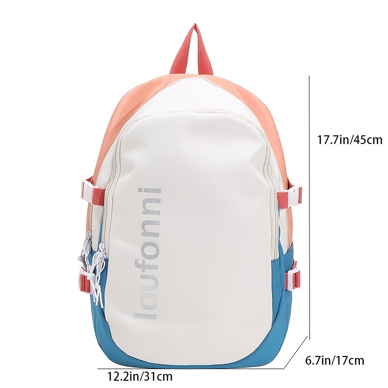 Letter Pattern Functional Backpack