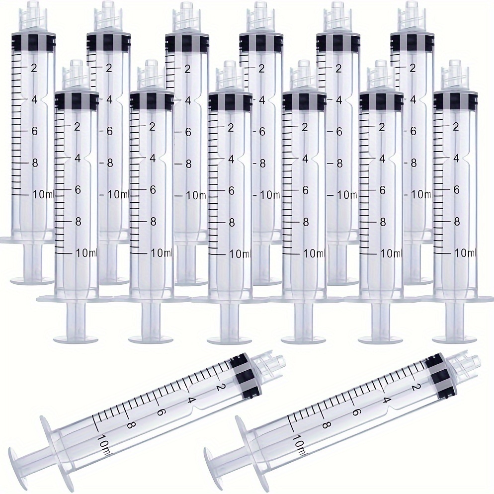Plastic Luer Lock Syringes Measurement Suitable Pet Feeding - Temu