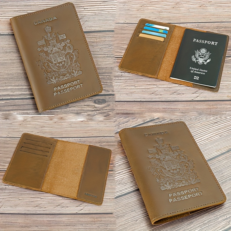 Classic Passport Cover in Genuine Leather Brown