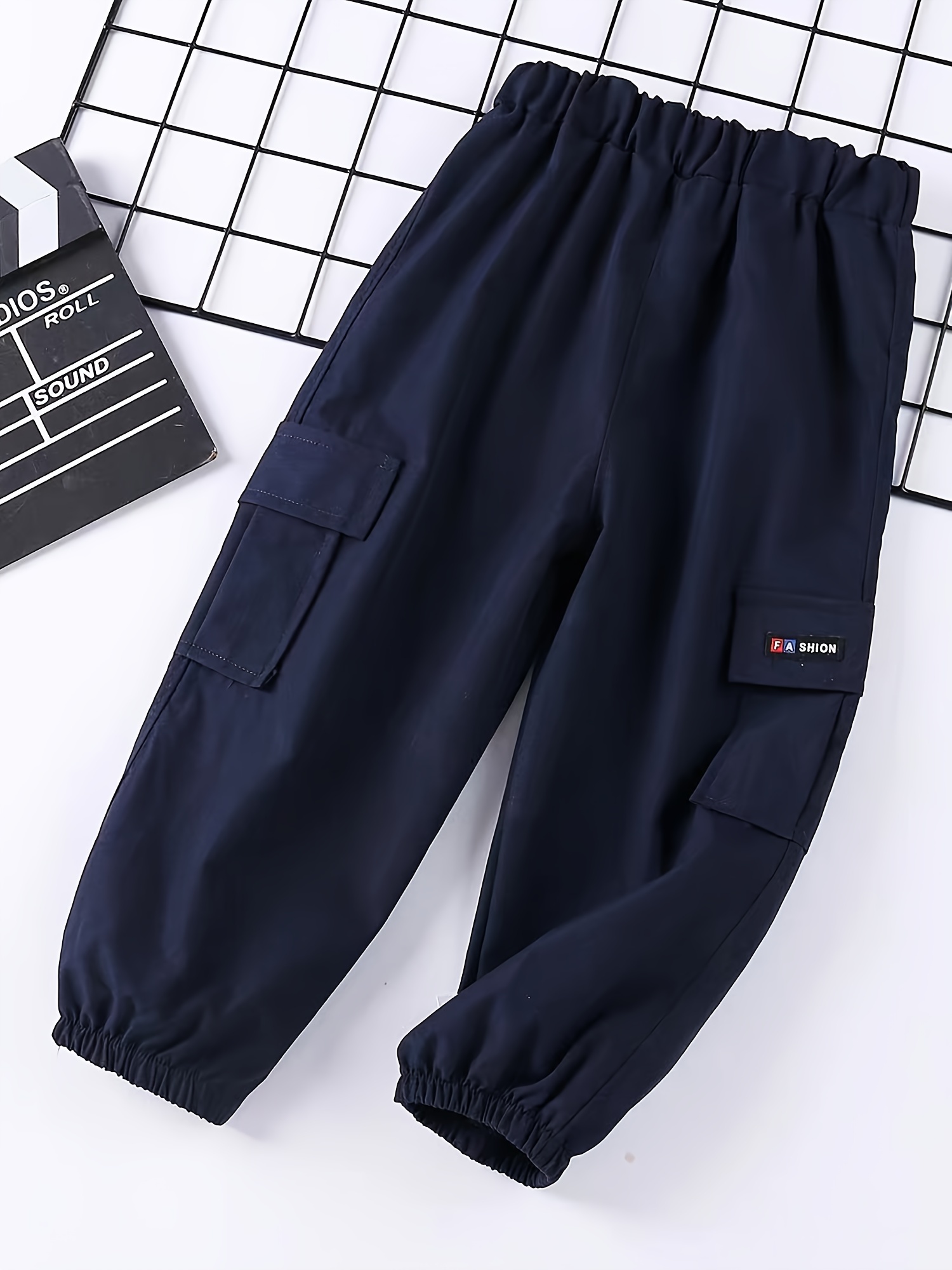 Korean Letter Sport Cotton Cargo Trousers For Baby Boys Summer Thin  Khaki/Black Cargo Pants For Casual Wear Sizes 4 15 210622 From Cong05,  $18.98