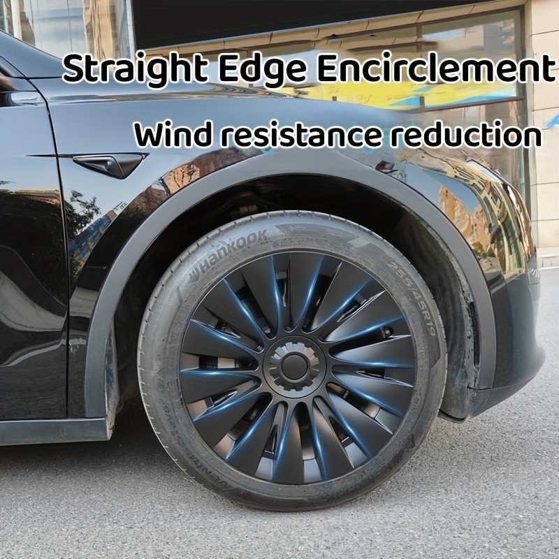 4pcs Enjoliveur De Roue De Performance De Remplacement Enjoliveur  Automobile Enjoliveur Complet Couverture De Jante Accessoires Pour Tesla  Model Y 19 Pouces 2020-2023