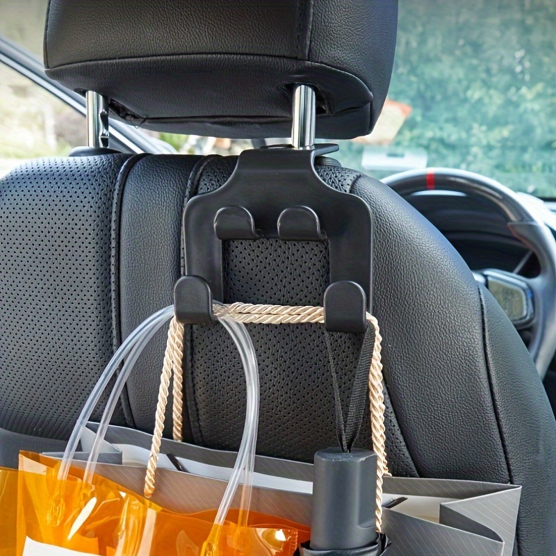2 in 1 Car Headrest Hidden Hook  Phone holder, Hanging bag, Car hangers
