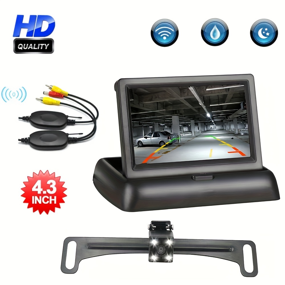 Wireless Magnetic Backup Camera Car Monitor Display For - Temu
