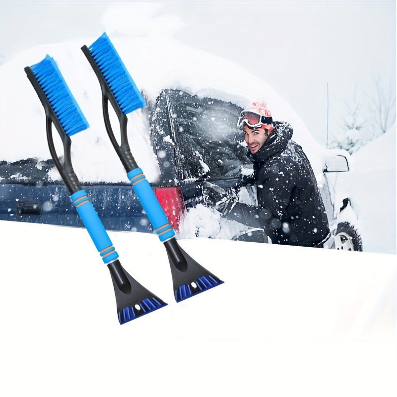 Schnee- und Eiskratzer für Autoscheiben Schwarz