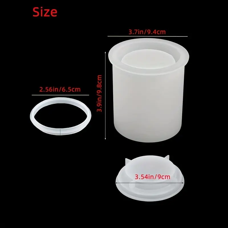 Candle Making Supplies Candle Jar Molds Silicone Concrete - Temu