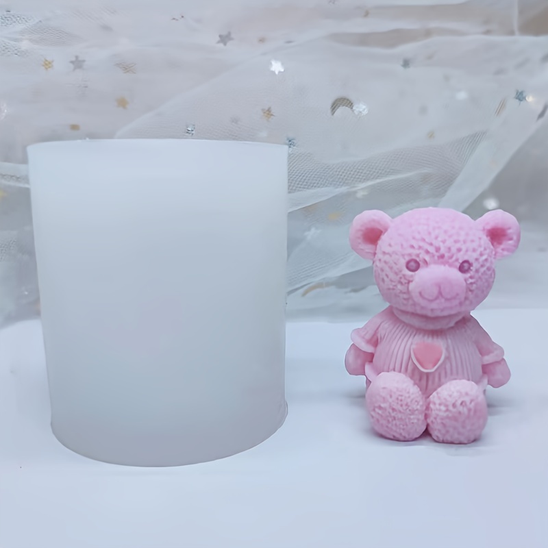 3d Silicone Mold Candle Bear, Candle Mold 3d Teddy Bear