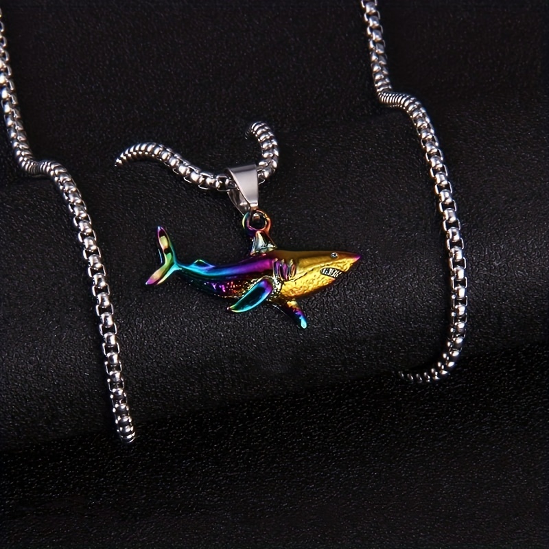 Men's Stainless Steel Ocean Series Pendant Necklace