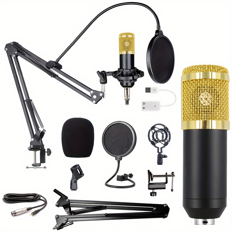 Micrófono pequeño, micrófono para el teléfono, micrófono omnidireccional  para grabar la voz, chatear y cantar, funciona con iPhone, Android