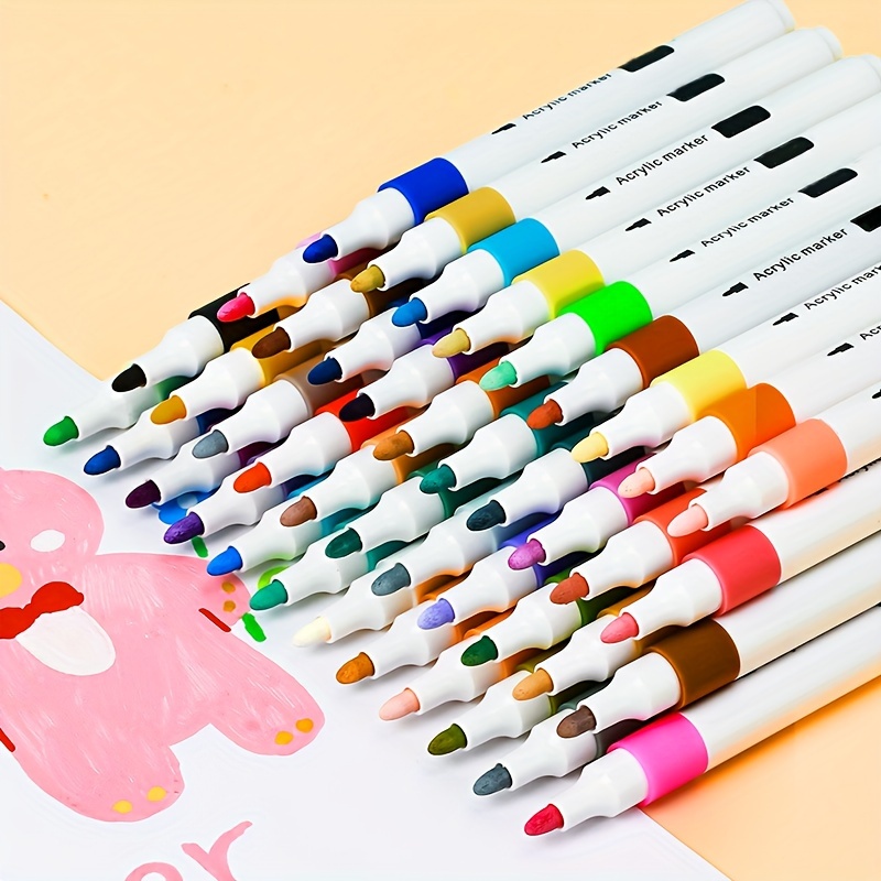 Premium Acrylic Marker Pens Fine Point Paint Pens For Rock - Temu