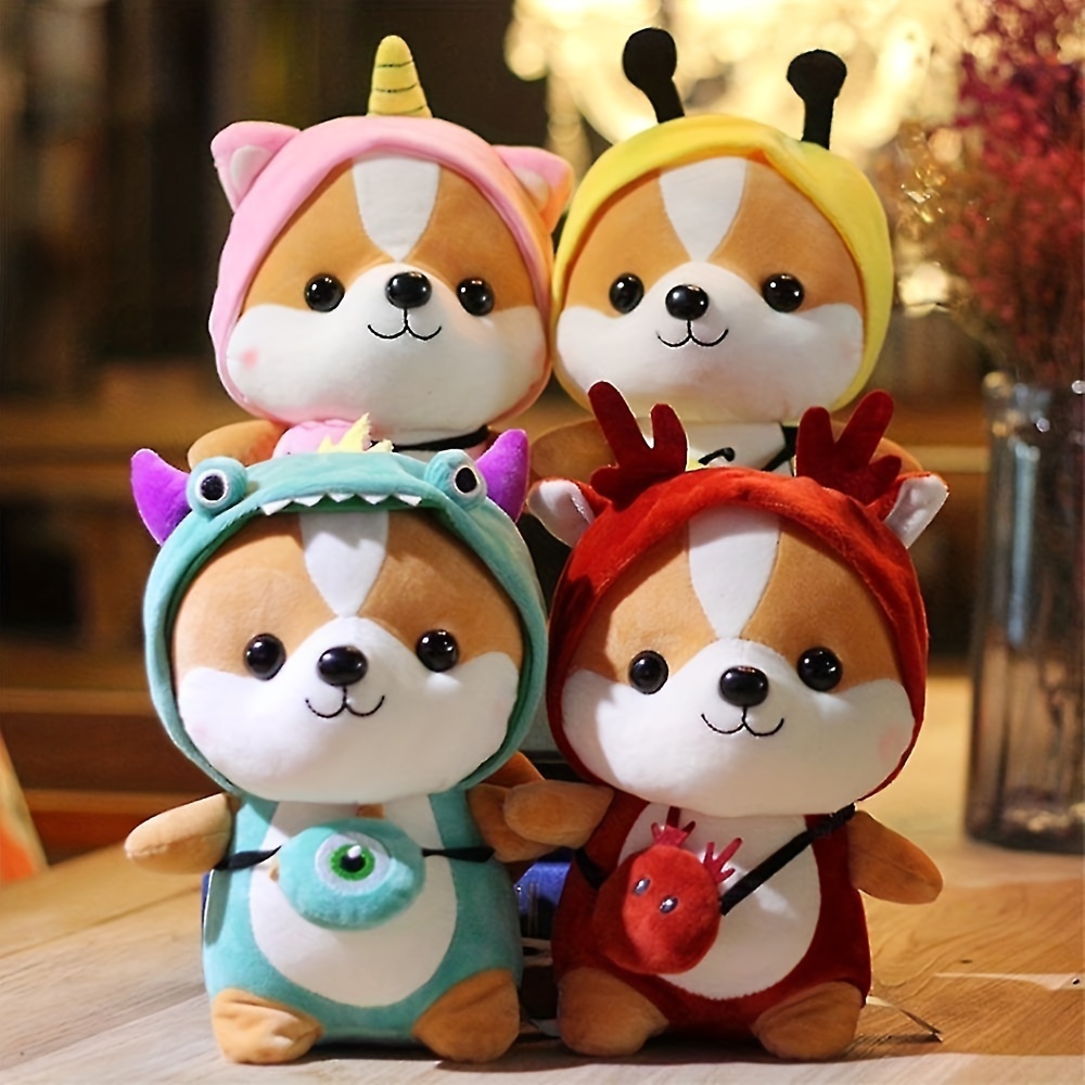 Corgi Dog Plush Toy Cute Cartoon Cute Stuffed Soft Doll - Temu