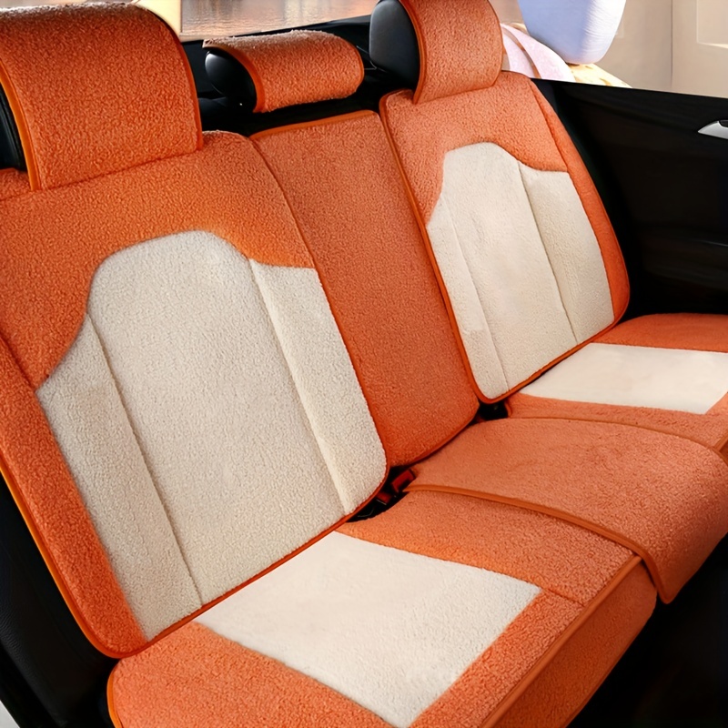 Car Seat Cushion Winter Plush Cartoon Single Seat Cushion - Temu
