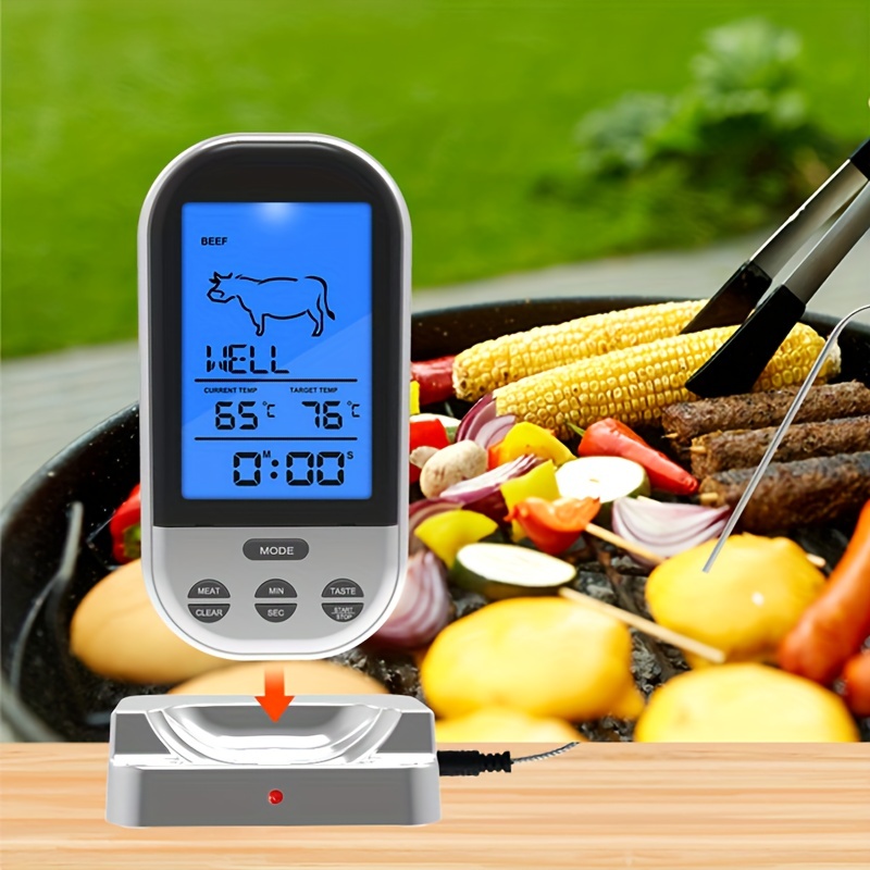 10pcs, Kitchen Thermometers, Meat Thermometer, Portable Outdoor Picnic BBQ  Pop-up Meat Thermometers, Timers Temperature Measurement Turkey Thermometer