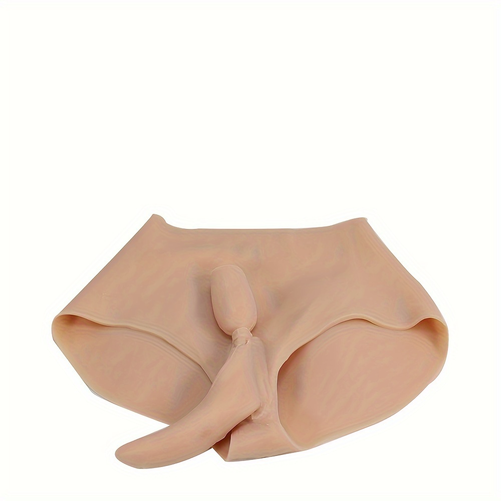 High waisted Triangle Silicone Fake Vagina Underwear - Temu