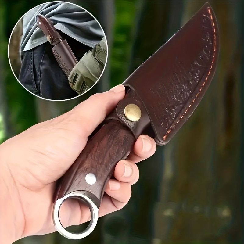 Forged Boning Knife: Multi-purpose Meat, Fruit & Bbq Cutting Knife With  Leather Sheath - Temu