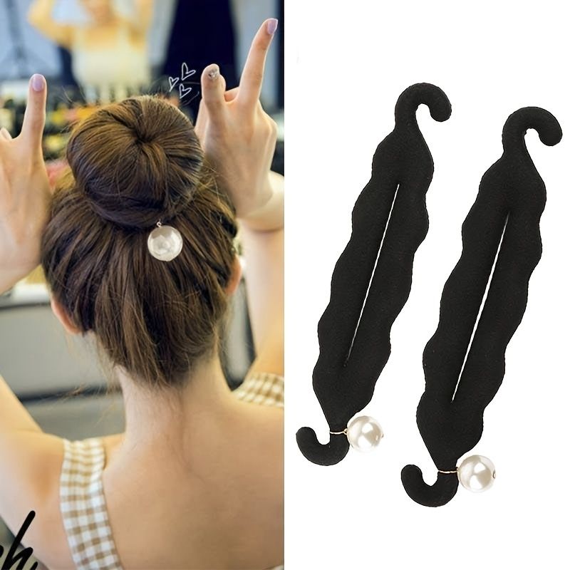 Pearl Hair Bun Maker For Women Lazy Hair Curler Bun Clips Magic Beauty Hair  Hairstyle Foam Sponge Donut Maker Ponytail Bun Maker Twister Hairstyle  Styling Tool Accessories | Don't Miss These Great