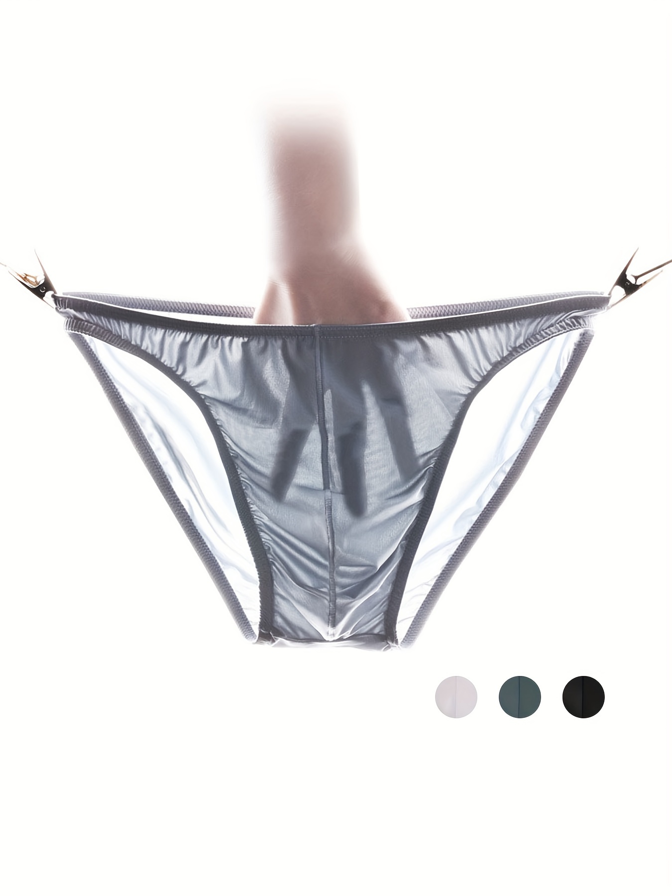 Sexy Underwear Smooth Ice Silk Seamless Lingerie Underpants