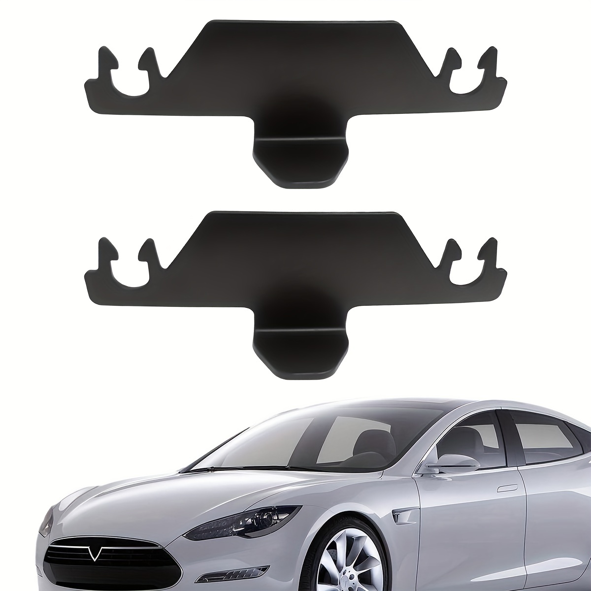 Support de rangement arrière de voiture, 2 pièces, accessoires d'intérieur  de voiture, crochet de dossier de siège de voiture, support d'appui-tête  pour Tesla modèle 3/Y/X/S