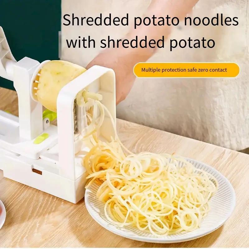 Vegetable Spiralizer, Manual Zucchini Noodle Maker, Zoodles Spiralizer For  Potato, Multifunctional Vegetable Slicer, Fruit Grater, Radish Shredded  Tool, Kitchen Stuff, Kitchen Gadgets - Temu