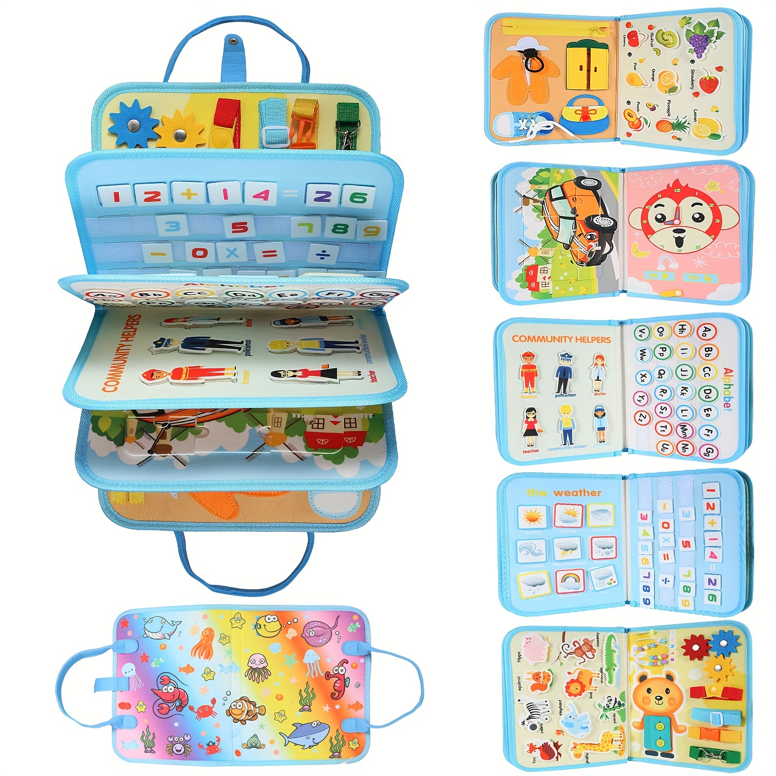 Bear Shaped Busy Board Montessori Toys With Drawing Board - Temu