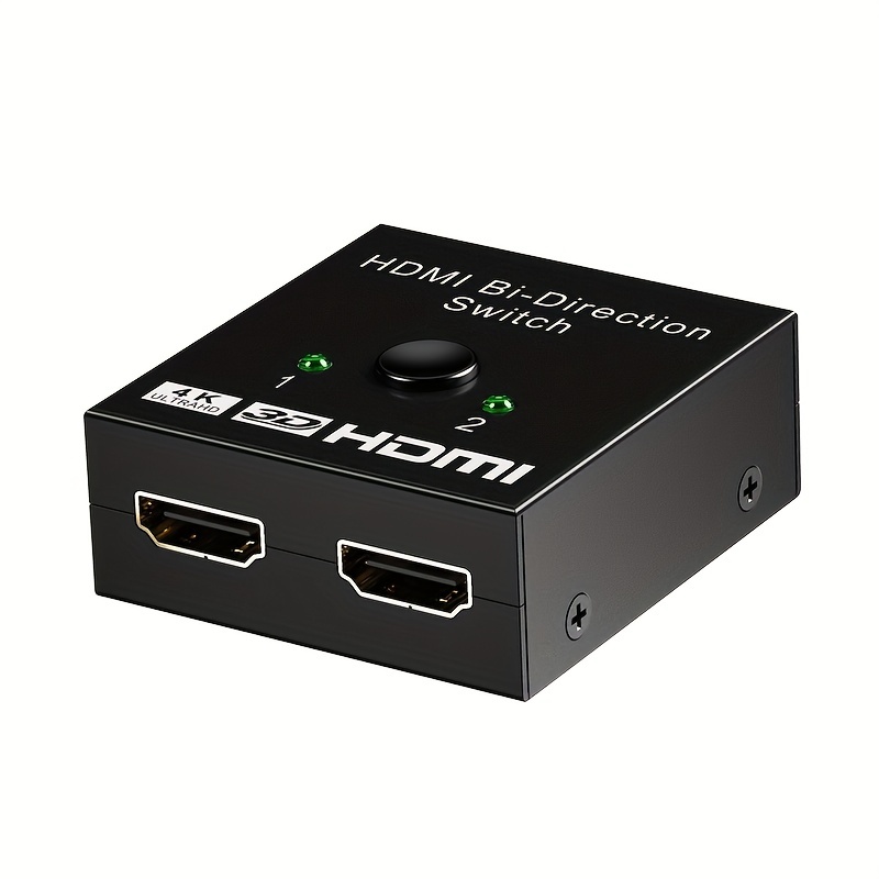 HDMI Switch 5 in 1 Out with Remote, Aluminum HDMI Splitter HDMI Switcher  Supports 4K 3D 1080p@60Hz UHD HDR, HDMI2.0 Switch Compatible with PS5/4/3