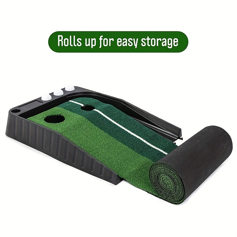 Golf Putting Green Met Auto Ball Return En Baffle, Beste Putting Assist,  Golf Praktijk, Trainingsapparatuur Voor Binnen & Buiten