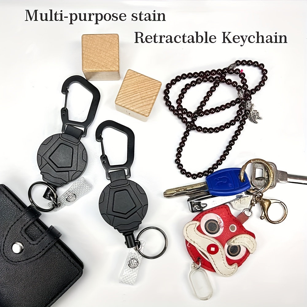 Llavero de malla trenzada de tela para llaves, soporte de identificación,  teléfono celular, USB, cámara o bolso (aguamarina)