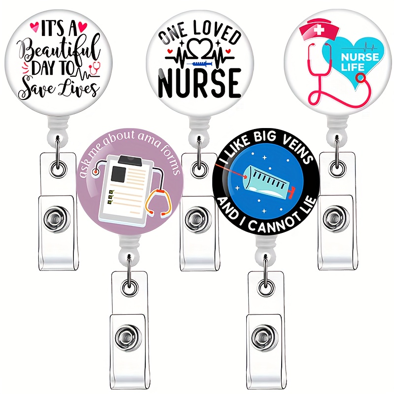 Funny Pharmacy Nurse Badge Reels Cute Nursing Student Badge - Temu